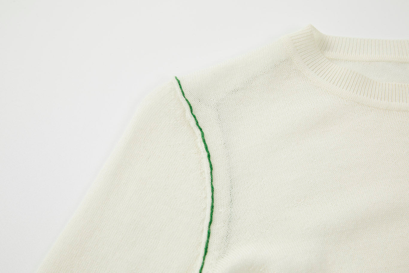 [tageechita] Bicolor linking wool knit