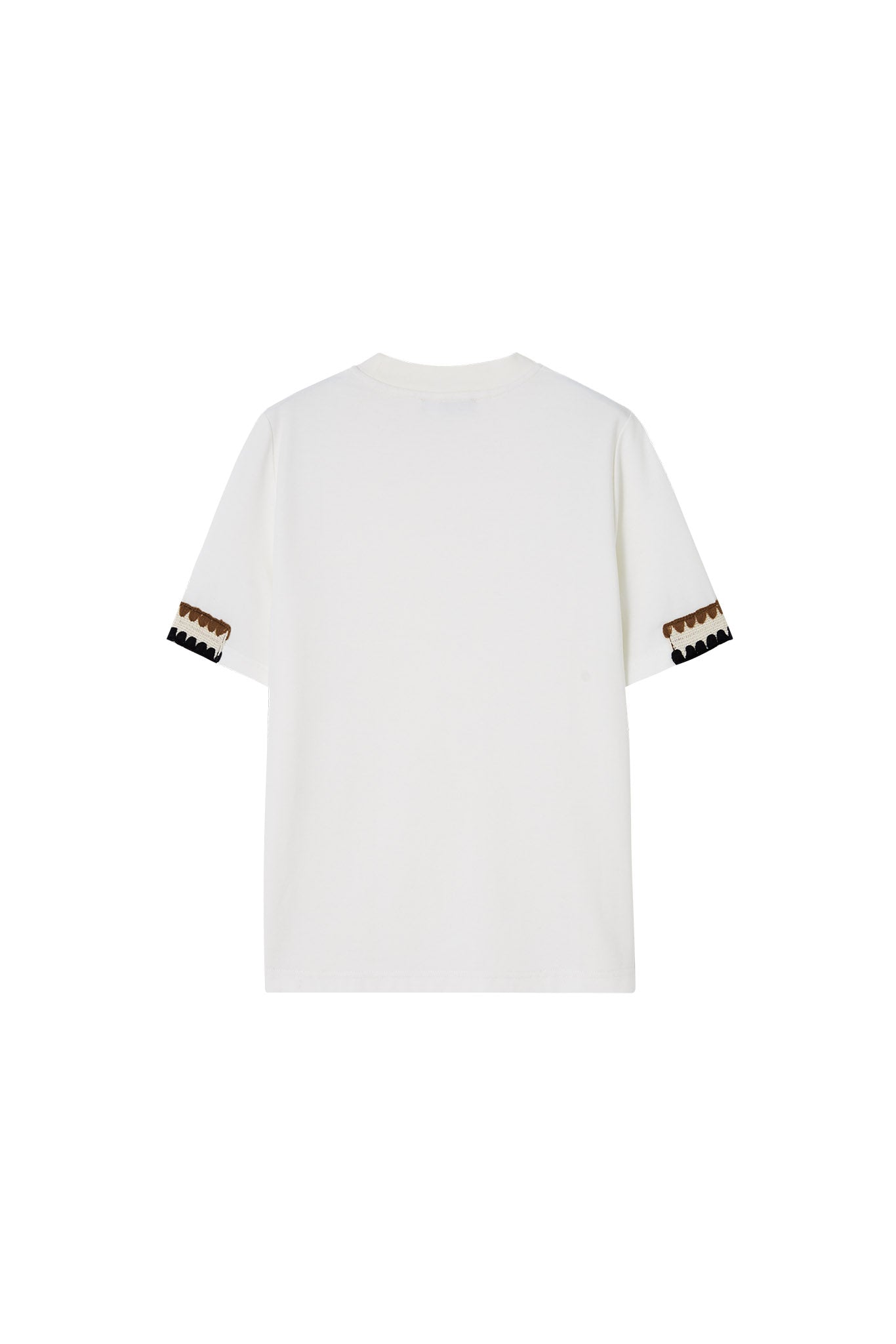 Sleeve design knit cut and sew / T-shirt