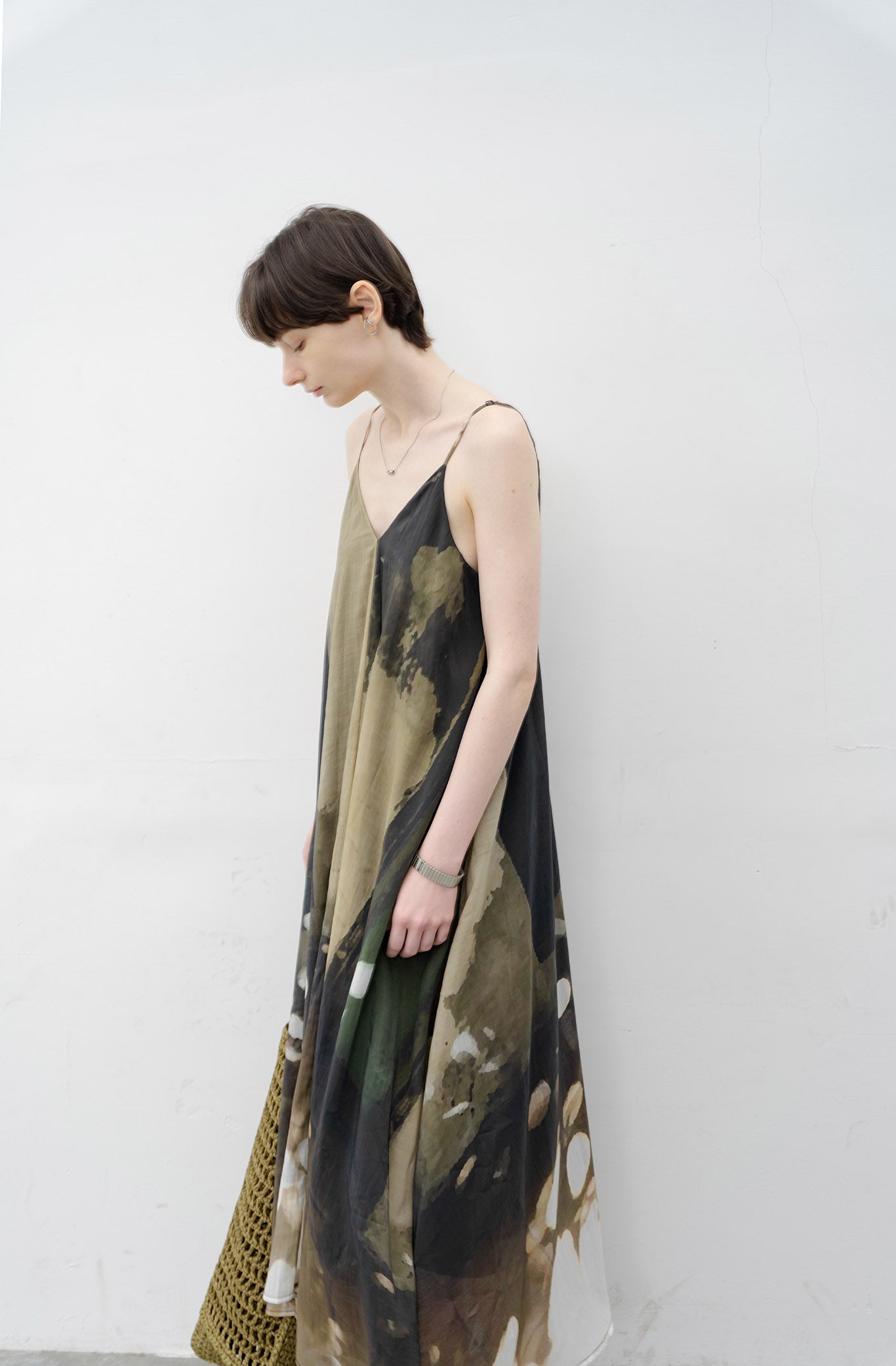 Design print flare cami dress 