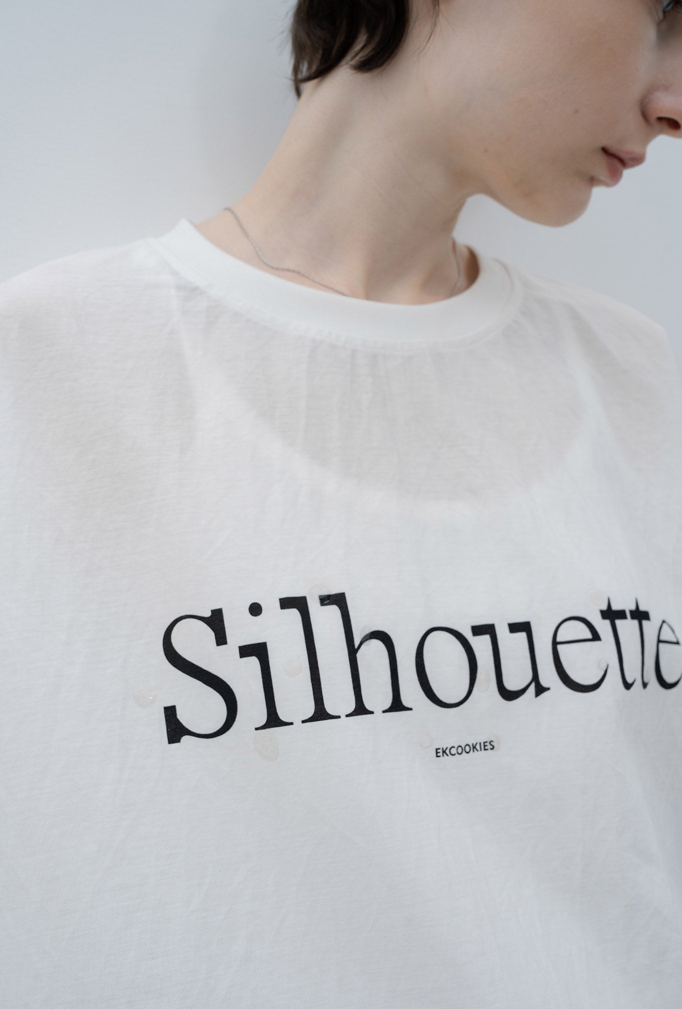 "silhouette" 프린트 컷소우 / T셔츠