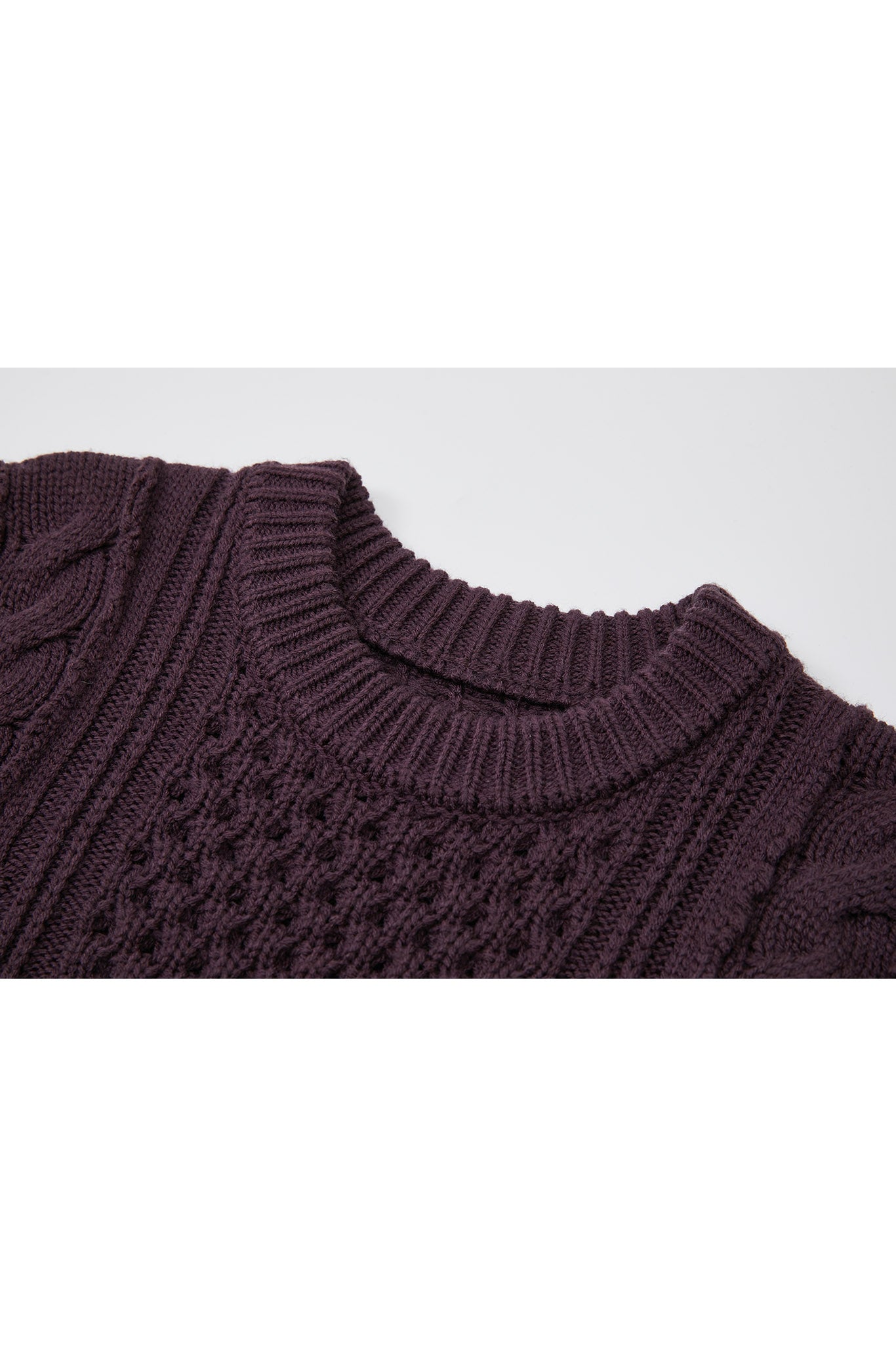 [tageechita] Crew neck design knit tops