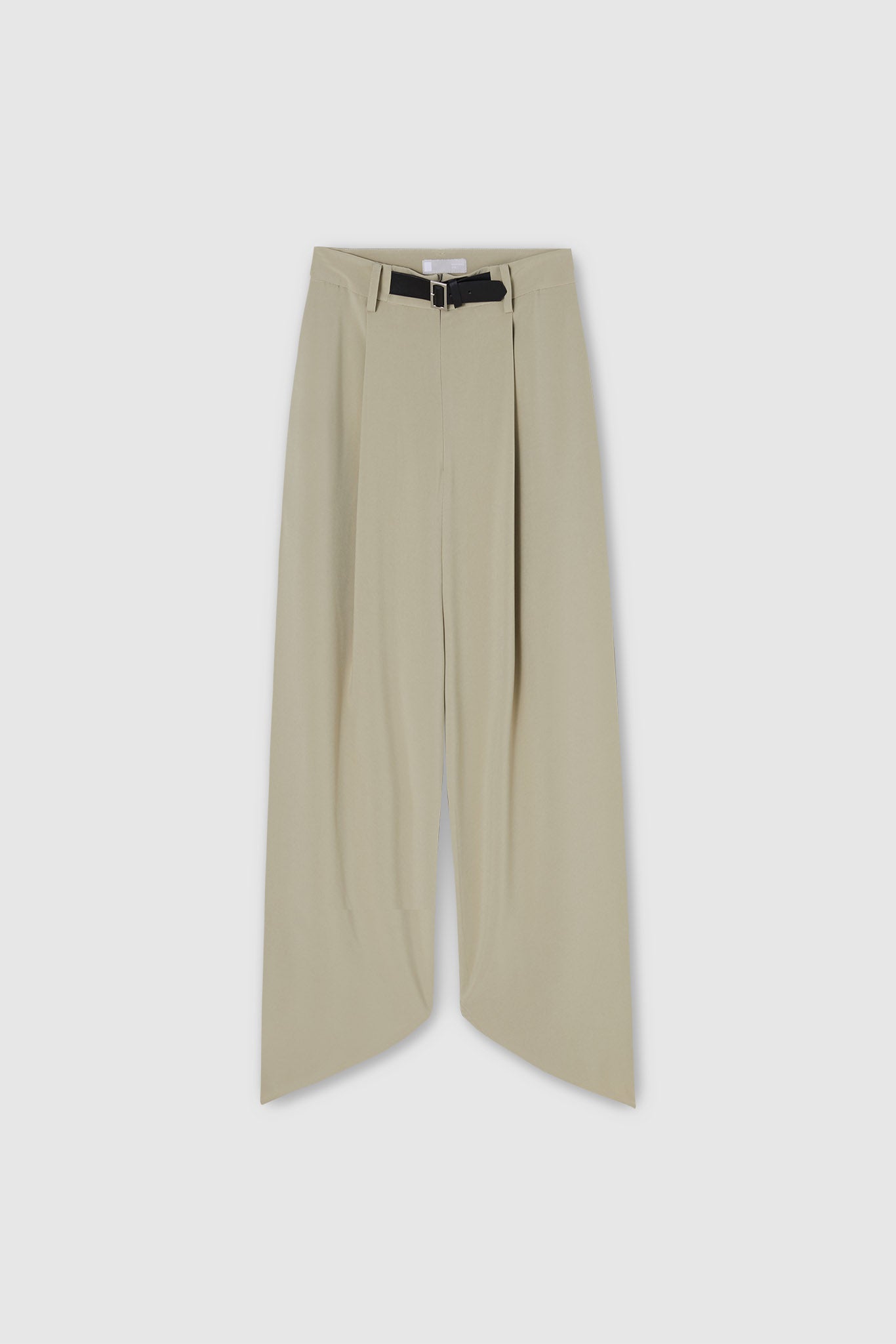 round cut straight ankle pants