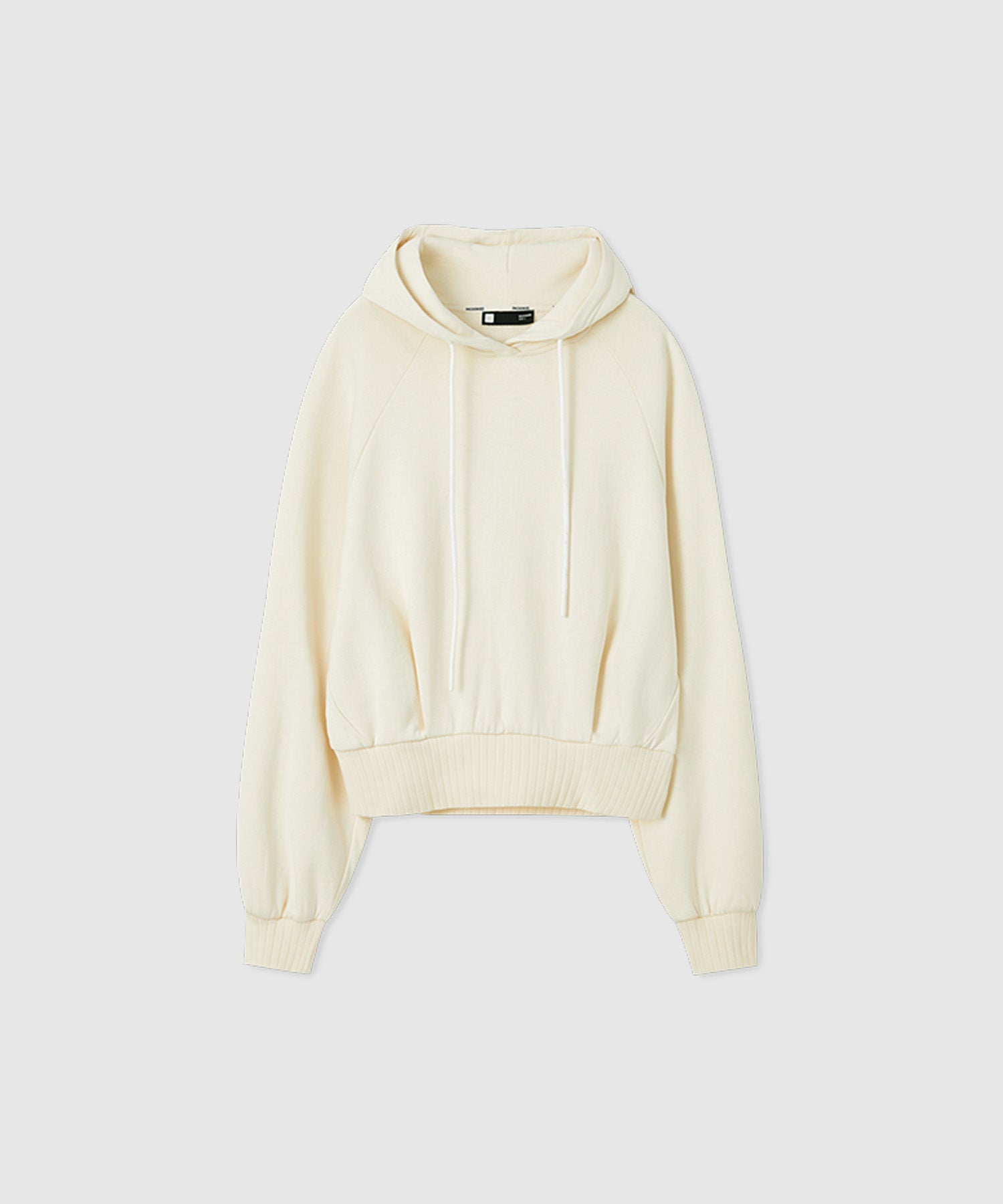 Short length basic hoodie 