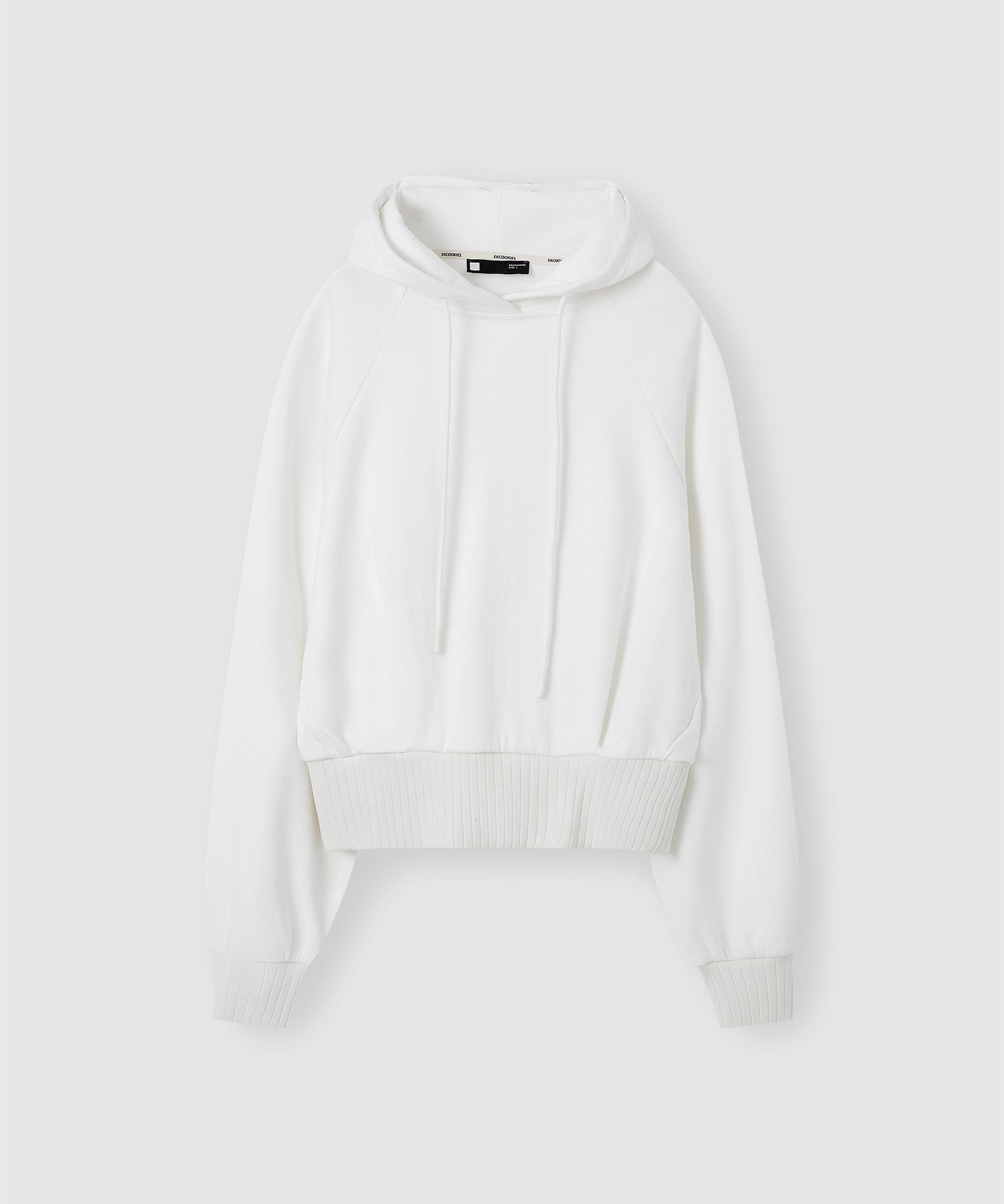 Short length basic hoodie 