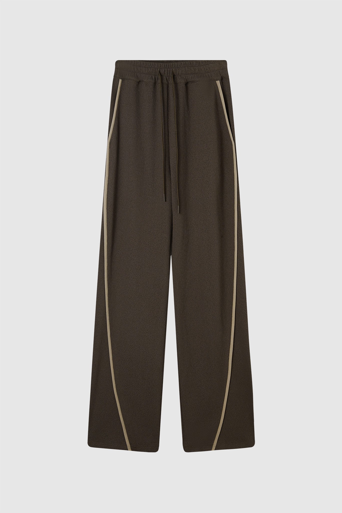 side piping wide pants 