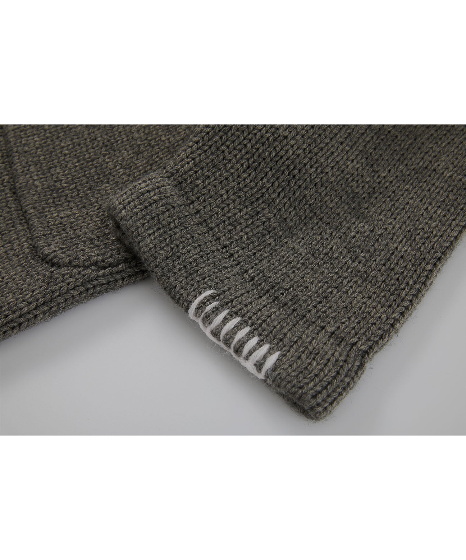 wool blend long knit cardigan 