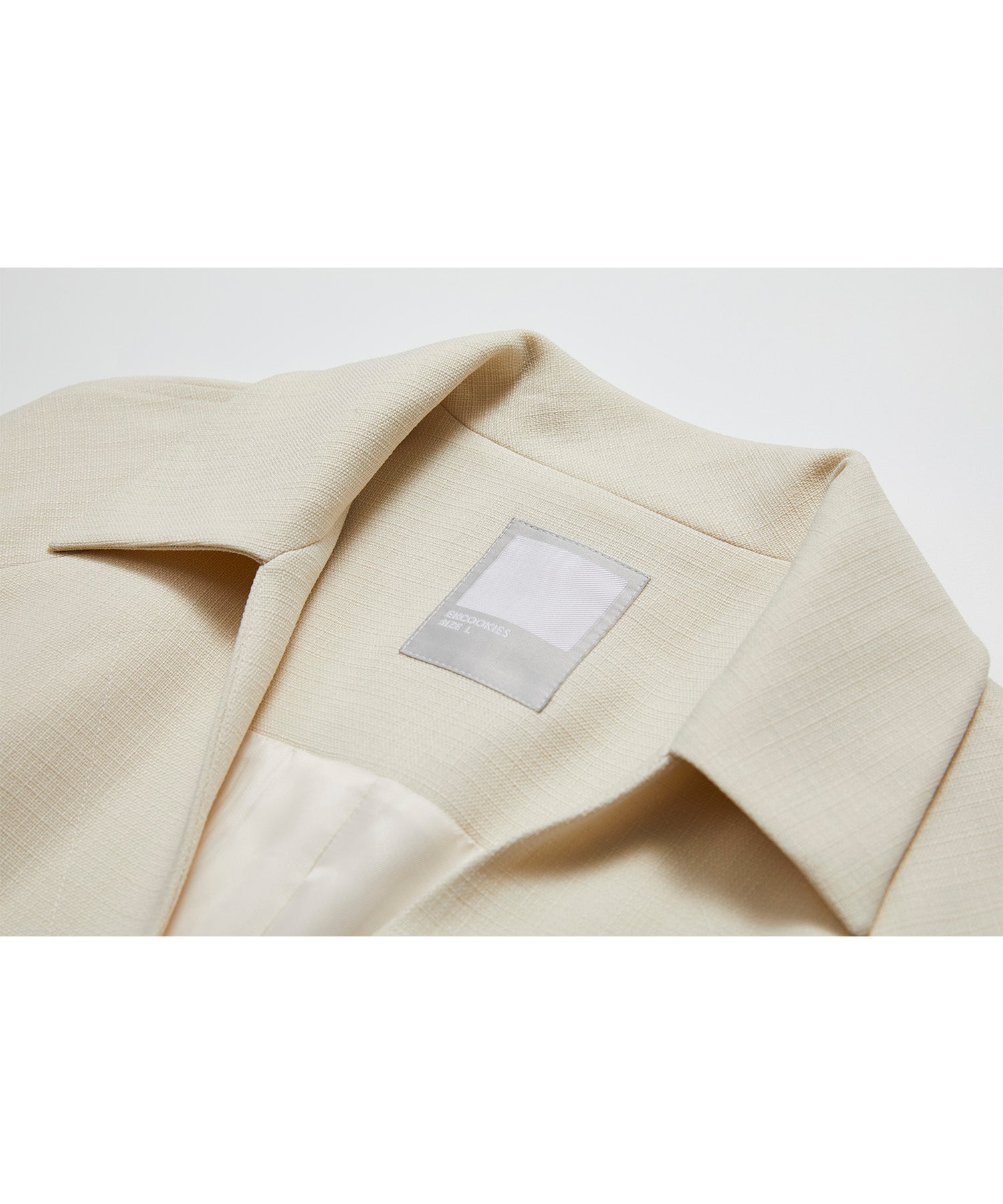 Volume sleeve long stainless steel collar coat 
